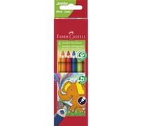 FABER-CASTELL Crayons de Couleur Triangulaire Jumbo, étui 6