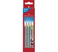 FABER-CASTELL Crayons de couleur triangulaires Jumbo Grip étui de 5 pièces
