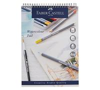 Faber-Castell Creative Studio Bloc aquarelle A4 sans acide 190 g/m² 15 feuilles pour peinture aquarelle, crayons et marqueurs, arts, artisanat, maison et école