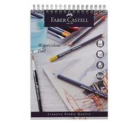 Faber-Castell Creative Studio Bloc de 15 feuilles de papier à spirales sans acide, 190 g/m², 15 feuilles pour aquarelle, crayons et marqueurs, arts, artisanat, maison et école