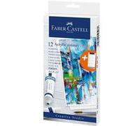 Faber-Castell Creative Studio - Ensemble de peinture - 12 parties - peinture acrylique - 12 couleurs - couleurs assorties - 20 ml G