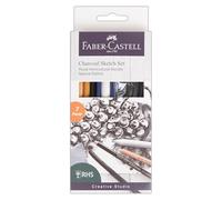 Faber Castell Creative Studio Kit de croquis au fusain RHS Édition spéciale pour art, artisanat, dessin, croquis, éclosion, maison, école, université, coloriage