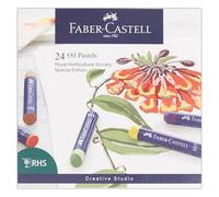 Faber Castell Creative Studio Lot de 24 pastels à l'huile RHS Édition spéciale Multicolore Pour art, artisanat, dessin, croquis, maison, école, université, coloriage