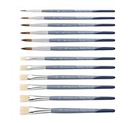 Faber-Castell Creative Studio Pinceau (set complet de 12 pinceaux, ronds et plats)
