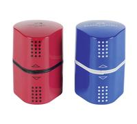 Faber Castell Dreifach-Spitzdose Grip blau/rot sortiert