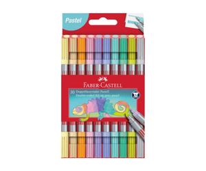 Faber-Castell Duo Lot de 10 feutres double pointe pastel