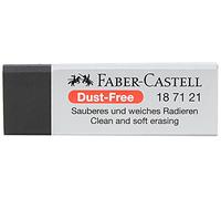 Faber-Castell Dust-Free 187121 Gomme en plastique, noir