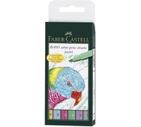 FABER-CASTELL Etui 6 Feutres Pitt Pastel