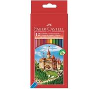 FABER-CASTELL Etui de 12 Crayons de couleur Château - Coloris assortis
