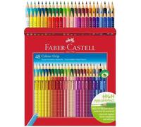 FABER-CASTELL Etui de 48 Crayons de couleur Colour Grip - Coloris assortis