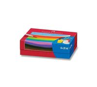 Faber Castell FC-121040 Peinture gouache à la tempera, 6 couleurs