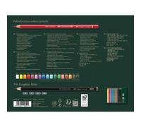 Faber-Castell 210052 Polychromos Colored Pencils, Set de 17 Crayons de Couleur, 4 crayons Pitt Graphite Matt, une Gomme et un Taille-crayon, Crayon de Couleurs Professionnel avec Mine épaisse 3.8 mm