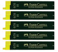 Faber-Castell - Fein Mines Super Polymère, dureté, 5 Dosen, 5