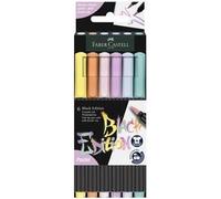 FABER-CASTELL Feutre Black Edition pastel, étui de 6
