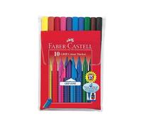 FABER-CASTELL Feutre de coloriage GRIP COLOUR MARKER étui de 10 pièces