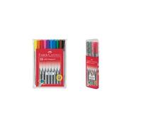 Faber-Castell - feutre GRIP, étui de 10, couleurs assorties