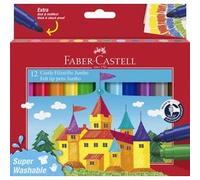 FABER-CASTELL Feutre JUMBO Superwashable, étui de 24