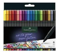 FABER-CASTELL Feutre pointe fine GRIP FINEPEN, étui de 20