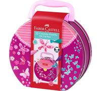 Faber-Castell - Feutres de coloriage Connector - 33 feutres - Boîte métal en forme de sac à main