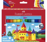 FABER-CASTELL Filzstift Jumbo Sup. Washable 24er