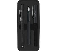 Faber-Castell Fountain pen M/Ballpoint pen set Grip 2010 Black