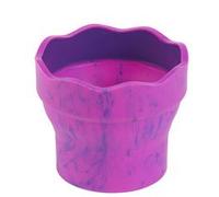 FABER-CASTELL Gobelet CLIC & GO, rose marbré