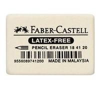 FABER-CASTELL Gomme en caoutchouc 7041-20, blanc