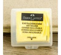 Faber-Castell-Gomme En Caoutchouc Souple Malaxé,Fournitures D'art De Conception Scolaire - Type Yellow-With-Box