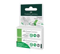Faber-Castell Gomme gomme sans PVC et sans poussière - Blister de 2