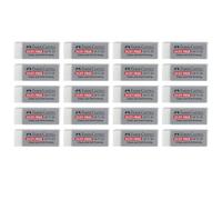 FABER-CASTELL 205264 - Gomme Dust-Free, 20 gommes pour l'école et le bureau, convient pour les crayons à papier et de couleur