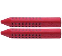 Faber-Castell Grip 2001 Lot de 2 gommes triangulaires Rouge