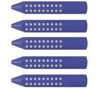 Faber-Castell Grip 2001 Lot de 5 gommes triangulaires Bleu