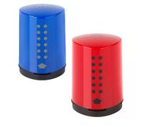 Faber-Castell Grip 2001 Mini Taille-Crayon - 3,8 X 3,5 X 2,6Cm - Bleu Ou Rouge