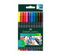 FABER-CASTELL GRIP Feutres Fineliner 0,4 mm - Assortiment de 10 Stylos