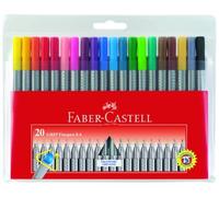 Faber-Castell Grip Finepen Stylo Feutre Extra-Fin Pochette De 20 Import Royaume Uni