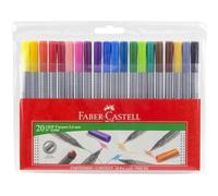 Faber Castell Grip Marker Ergonomic Triangular Barrel 20pk Ages 3 Years And Up