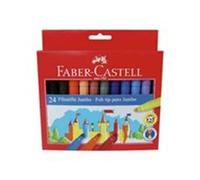Faber-Castell Jumbo Zamek - Marqueur - Non Permanent - Couleurs Assorties - Encre À L'eau - Pack De 12