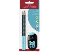 FABER-CASTELL Kit d'écriture GRIP TWO TONE, carte blister G
