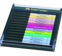 Faber-Castell Lot De 12 Feutres Pinceaux Tons Pastel