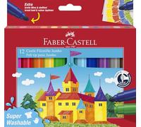 Faber-Castell Lot de 12 stylos à pointe en fibre Super lavable