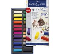 FABER-CASTELL Boîte 24 Demi Pastels Carrés Tendres