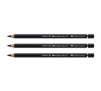 FABER-CASTELL Lot de 3 Crayons de couleur Aquarelle ALBRECHT DÜRER Mine 3,8 mm Noir