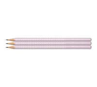 Faber-Castell Lot De 3 Crayons Papier Graphite Sparkle Rose Metallic Graduation B