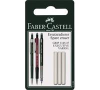 Gomme, Faber-Castell Faber-Castell 5660271 FABER-CASTELL Ersatzradierer fr GRIP 1345/1347/EXECUTIVE VARIO L, aus Kunststoff, Farbe: weiá, L„nge: 12 mm, Vendu par 1
