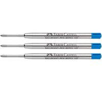 Faber-Castell Lot de 3 recharges pour stylo à bille - Extra large - Bleu