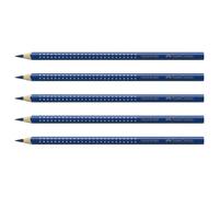 Faber-Castell Lot De 5 Crayons De Couleur Colour Grip Mine 3 Mm Bleu H¿Lio Rougeatre