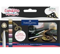 Faber-Castell Marqueurs créatifs Goldfaber Metallic Moments étui de 6 Multicolore