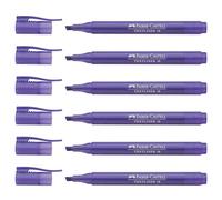 Faber-Castell Lot De 6 Surligneurs Textliner 38 Pte Biseautée Violet