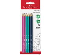 FABER-CASTELL - Lot de crayons, 6 crayons, dureté HB