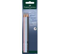 FABER-CASTELL - Lot de crayons New Harmony, 3 crayons Sparkle, B | Coffret de 3 crayons Sparkle au design New Harmony, dureté B, pour l'écriture, le dessin et l'esquisse
